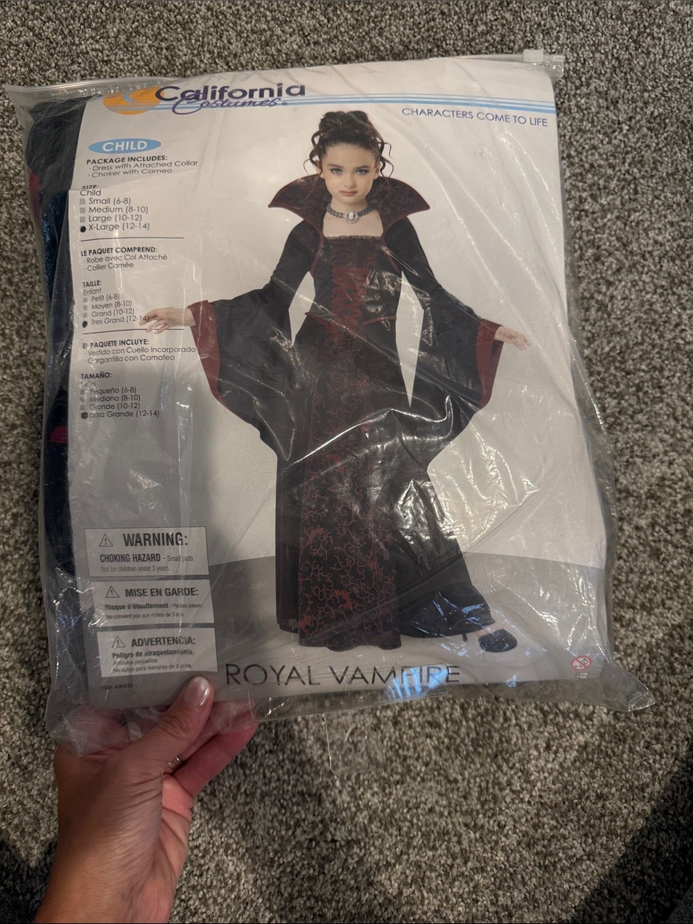 California Costumes Royal Vampire Halloween Costume Girls XL 12-14